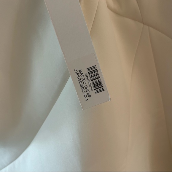 NWT Rachel Gilbert Matteo Midi Dress Gown Off Shoulder Bridal Wedding White - Picture 11 of 15